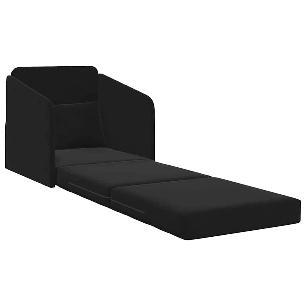 Sofa Bed Black 65 x 80 x 83 cm Velvet